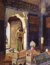 Osman Hamdy Bey Old Man before Children's Tombs Germany oil painting art